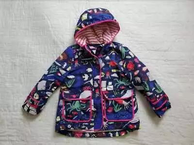 Mini Boden Girl's 6-7 Yr Under The Sea Creatures Hooded Jacket • $59.99