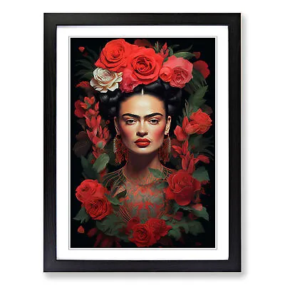 Frida Kahlo Digital Wall Art Print Framed Canvas Picture Poster Decor • $18.61