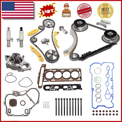 Timing Chain Kit VCT Gear Water Pump Head Spacer Bolt For 2.0L 2.4L Ecotec • $278