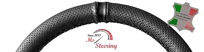 Fits Dodge Magnum 05-08 Perf Leather Steering Wheel Cover Black 2 Stit+black Str • $59.61