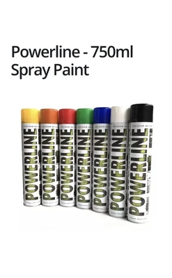 £8 • Buy Powerline Line Marking Paint WHITE, BLUE, ORANGE & GREEN Available