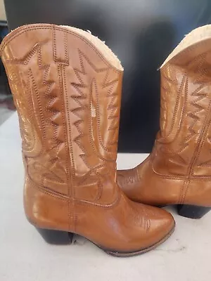 Vintage Western SEARS Style 59583-564 Leather Western Cowboy Boots Womans Used • $30