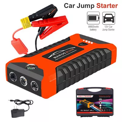 99800mAh Portable Car Jump Starter Booster Kit 12V Battery Charger Power Bank AU • $45.98