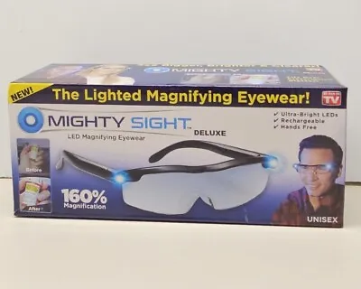 MIGHTY SIGHT Deluxe Lighted Magnifying Eyewear Glasses As Seen On TV See Desc • $13.99