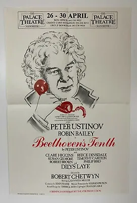 Beethoven's Tenth The Palace Theatre Manchester 1983 Original Large Poster - GC • £20