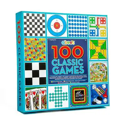 100 Classic Games Compendium - A Collection Of Classic Family Board Games • £13.30