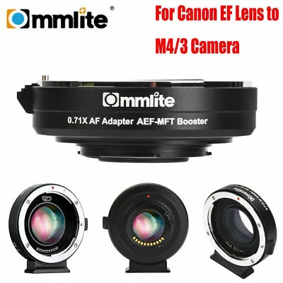 Commlite CM-AEF-MFT BOOSTER Lens Adapter Mount For Canon EF To M4/3 Olympus • $234.99