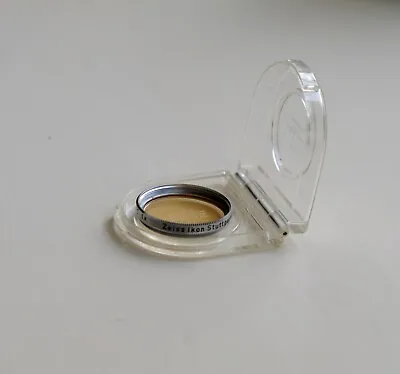 Vintage Zeiss Ikon Lens Filter  - Made Germany Orig Case • £8