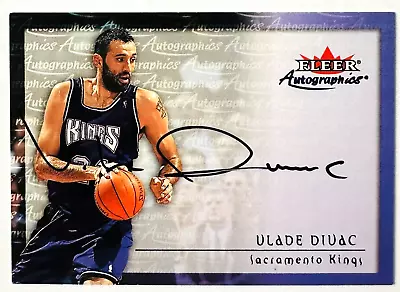 2000-01 Fleer Autographics Vlade Divac AUTO Card Kings Legend! • $19.99