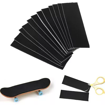 12Pcs Fingerboard Deck Uncut Sandpaper Grip Tape Stickers 4.33''X1.38'' A • $3.65