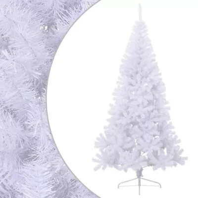 VidaXL Artificial Half Christmas Tree With Stand White 180 Cm PVC • $60.37