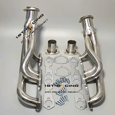 Stainless Steel Exhaust Headers For Chevy GMC C/K 1500 2500 3500 5.0L 5.7L V8 • $150.39