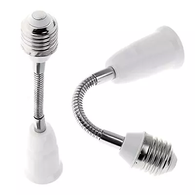 2 Pack E27 Adjustable Flexible Light Bulb Extension Socket Lamp Adapter Extender • $14
