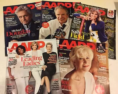 ❤️AARP THE MAGAZINE LOT Of Five (5) ISSUES  EXCELLENT CONDITION 2013 • $19.90