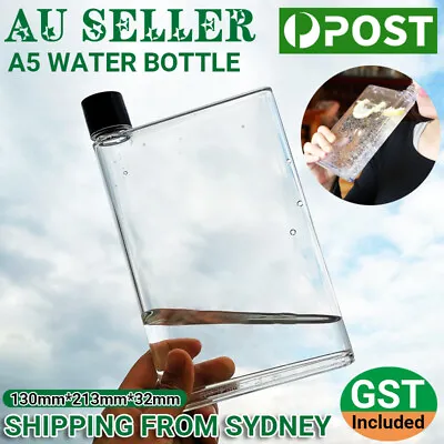 $15.65 • Buy 420ml Memobottle Drinks Cup Kettle Flat Paper Book Pad Portable A5 Water Bottle
