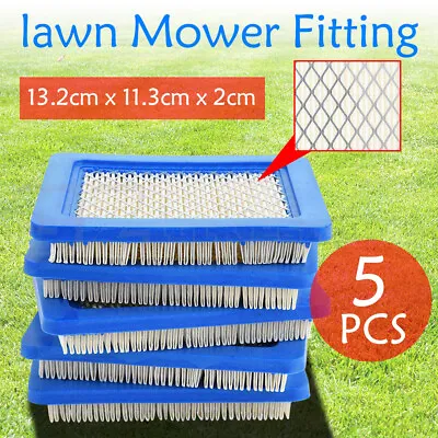 $9.72 • Buy 5pcs Air Filter Lawn Mower Fitting For Briggs & Stratton 491588 491588S 399959 Z