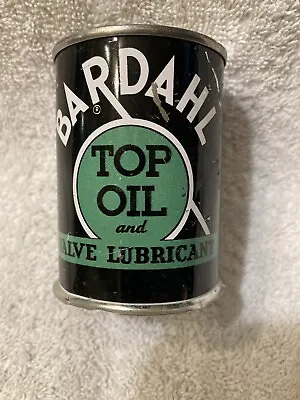 Vintage BARDAHL Top Oil 4oz. Can Factory Defect No Bottom Unused . • $14.99