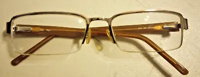MAGIC CLIP Eyeglasses Frames M361 53-17-140 Brown Half Rim • $27.99