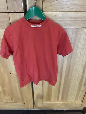 Quicksilver Boys Age 8 Orange T Shirt • £3.50