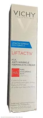 Vichy LiftActiv Supreme Anti-Wrinkle Firming Eye Cream - .51 Fl Oz Exp. 3/26 • $24.99
