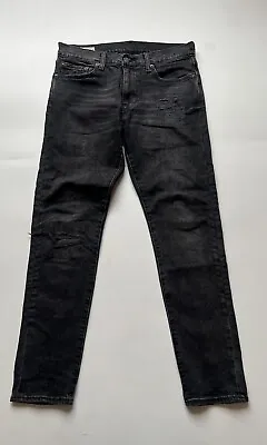 Vintage Levis Lot 512 Black Denim Jeans Size 30x30 Big E Distressed • $48.99