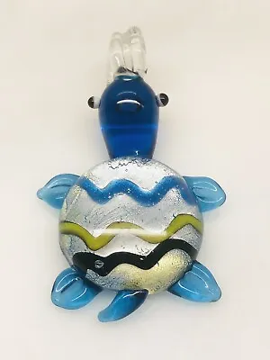 Glass Turtle Pendant • $6