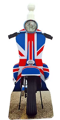 Union Jack Scooter Kitchen Roll Holder - Lambretta Gift - Vespa Gift - MS6-KRH • £13.95