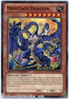WGRT-EN023 Montage Dragon Common Limited Edition Mint YuGiOh Card • $1.23