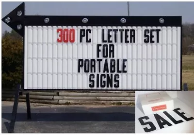 8″ Flexible Plastic Marquee Sign Letters For Outdoor Changeable Signs Condensed • $65