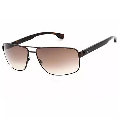 Hugo Boss Men's Sunglasses Brown Gradient Lens Matte Brown Frame 1035/S 04IN HA • $61.89