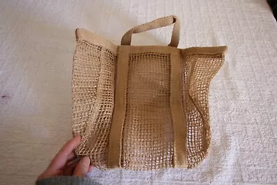 IKEA LUSTIGKURRE Basket Natural Jute Storage Organiser Hanging 25x20x33cm • £9.95