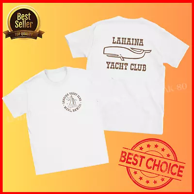 Yacht Club Lahaina Vintage Shirt Unisex Maui Hawaii Tee Sand White S-3XL • $23.99