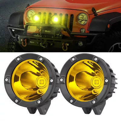 Pair 4inch Round LED Driving Lights Spot Pods OffRoad Truck Spotlights AU • $78.99