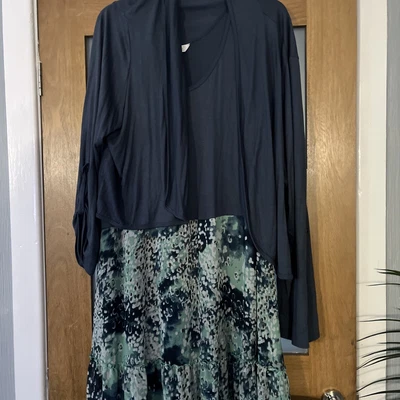 £15.99 • Buy Nightingales Sleeveless Maxi Dress With Matching Cardigan/Jacket Size 28