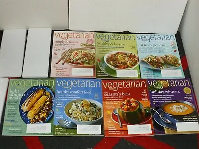 VEGETARIAN TIMES - 7 Magazine Lot - HEALTHY & HEARTY Eat Fresh Get Lean 2009-10 • $15