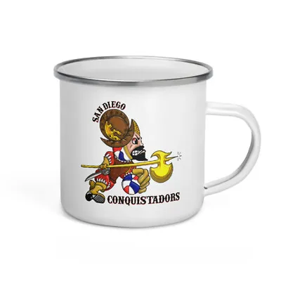 ABA Basketball Team Mug Cup 12oz Enamel - Retro Team Logo Detail • $24.95