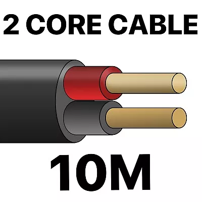 2 CORE TWIN WIRE CABLE X 10M METRE BATTERY CARAVAN TRAILER 4X4 12V • $22.45