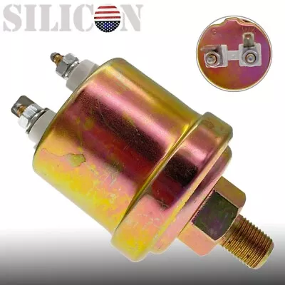 Oil Pressure Sender VDO Type 0-80 Psi 10-180 Ohms W/16 Psi Low Alarm Switch • $22.99