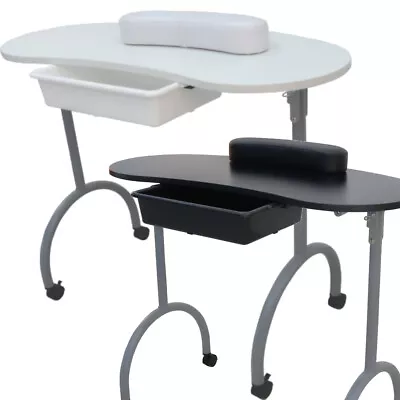 Portable Foldable Manicure Nail Table Beauty Salon Mobile Technician Work Desk • £54.99