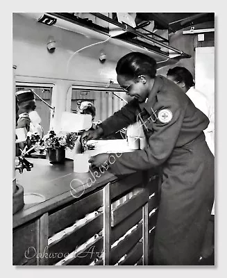 Red Cross Volunteers Serving Coffee To Soldiers Vintage WWII Photo Reprint • $8.95