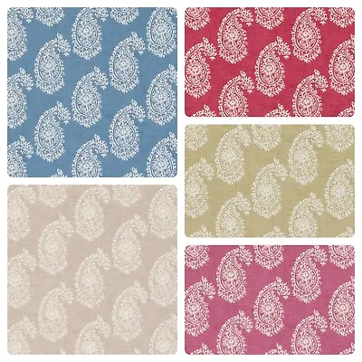 £7.50 • Buy CLARKE AND CLARKE HARRIET 100% COTTON CURTAIN/CRAFT/CUSHION FABRIC 5 Colours