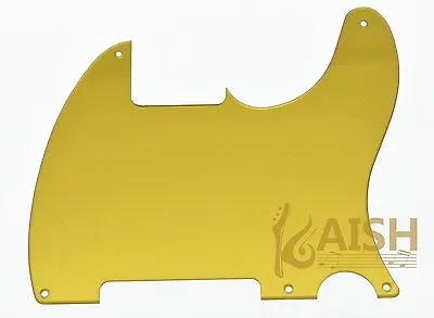 Gold Mirror 5 Hole Pickguard Scratch Plates Fits Fender Esquire Tele Telecaster • $16.18