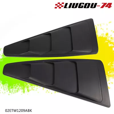 $23.36 • Buy Fit For 05-14 Ford Mustang 1/4 Quarter Side Window Louvers Scoop Cover Vent