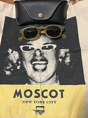 Moscot Lemtosh Blonde 46 Sunglasses • $350