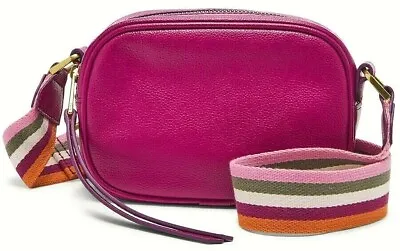 £71.66 • Buy Fossil Maisie Magenta Leather Oval Crossbody Bag SHB2642508 Pink NWT $138 Ret FS