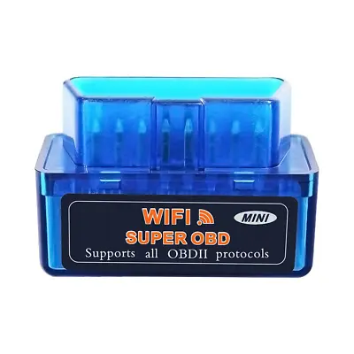 Car OBD2 Scanner Diagnostic Tool ELM327 1.5 OBDII Wireless WiFi Code Reader Blue • $11.85