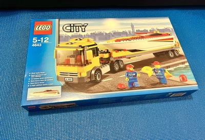 £49.99 • Buy LEGO City Harbour 4643 Power Boat Transporter New Rare Retired Truck