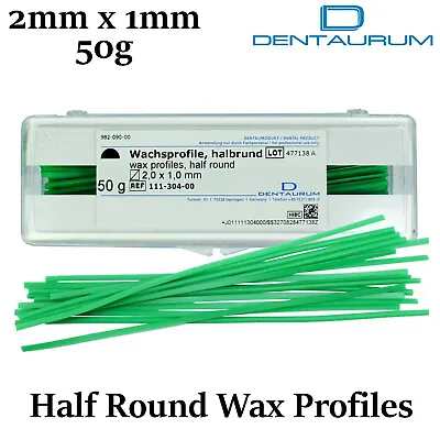 $79.90 • Buy Orthodontic Dental Dentaurum Wax Model Casting Stick Rod Half Round 2.0x1.0mm