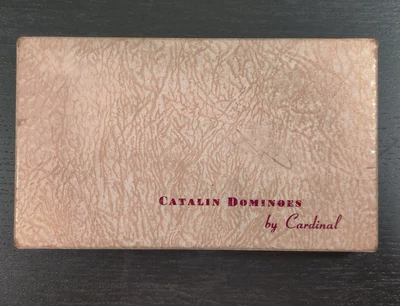 $22.99 • Buy Vintage Cardinal Catalin Dominoes Butterscotch #500 Dominoes Double 6 Texas