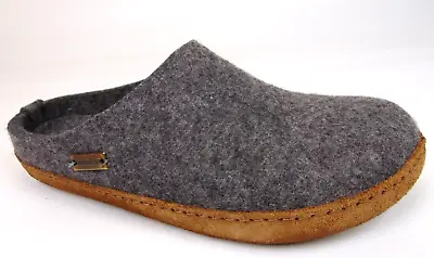 HAFLINGER EMIL'S TOFFEL GREY Wool Clogs Shoes Slippers Size Women's 8.0 Mens 6.0 • £75.04